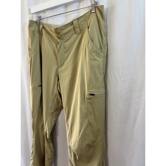 Womens Hiking Pants Outdoor Recreation Khaki Lightweight Cargo - Picture 3 of 12